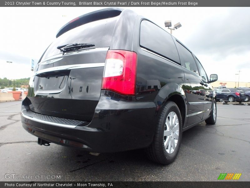 Brilliant Black Crystal Pearl / Dark Frost Beige/Medium Frost Beige 2013 Chrysler Town & Country Touring
