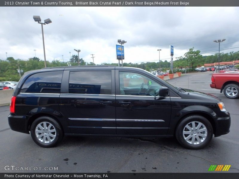 Brilliant Black Crystal Pearl / Dark Frost Beige/Medium Frost Beige 2013 Chrysler Town & Country Touring