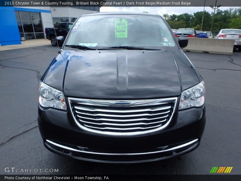 Brilliant Black Crystal Pearl / Dark Frost Beige/Medium Frost Beige 2013 Chrysler Town & Country Touring