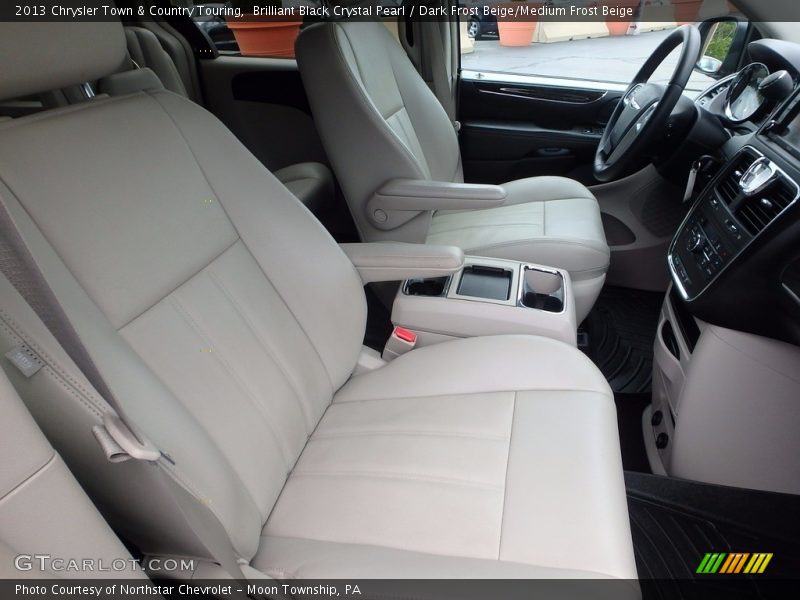 Brilliant Black Crystal Pearl / Dark Frost Beige/Medium Frost Beige 2013 Chrysler Town & Country Touring