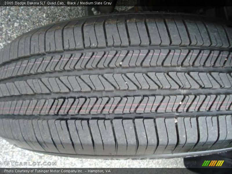 Black / Medium Slate Gray 2005 Dodge Dakota SLT Quad Cab