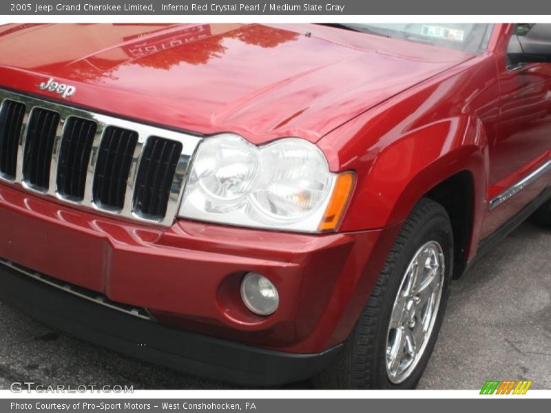 Inferno Red Crystal Pearl / Medium Slate Gray 2005 Jeep Grand Cherokee Limited