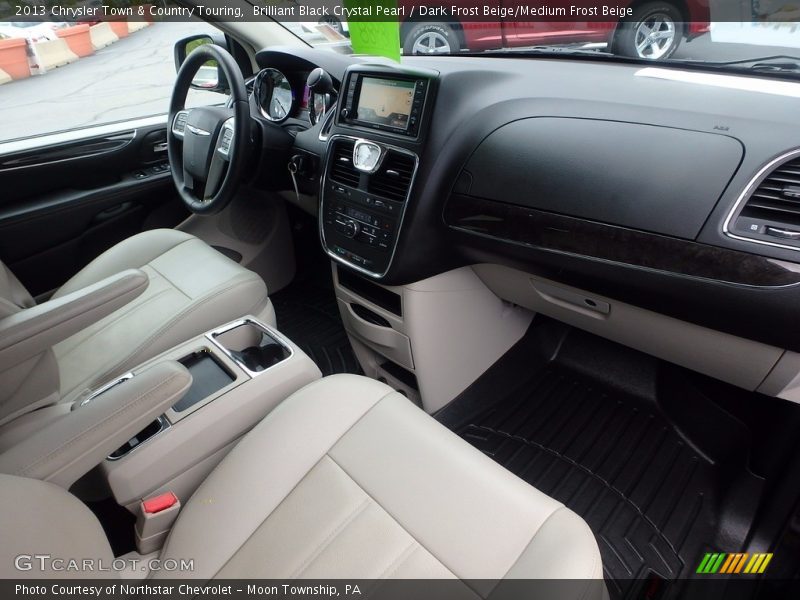 Brilliant Black Crystal Pearl / Dark Frost Beige/Medium Frost Beige 2013 Chrysler Town & Country Touring