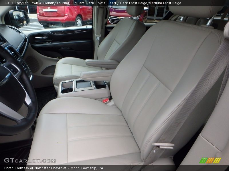 Brilliant Black Crystal Pearl / Dark Frost Beige/Medium Frost Beige 2013 Chrysler Town & Country Touring