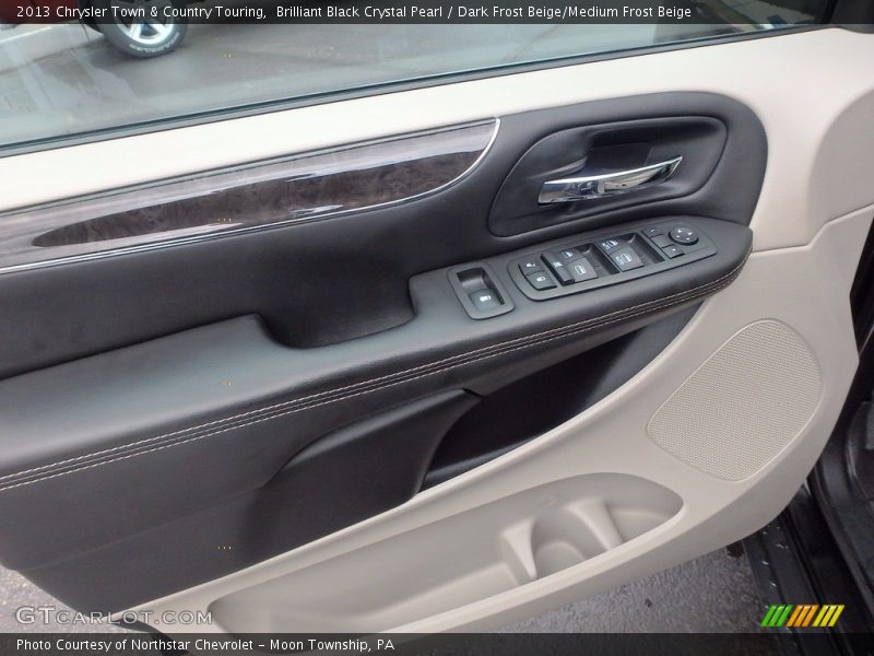 Brilliant Black Crystal Pearl / Dark Frost Beige/Medium Frost Beige 2013 Chrysler Town & Country Touring