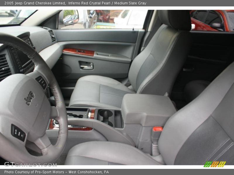 Inferno Red Crystal Pearl / Medium Slate Gray 2005 Jeep Grand Cherokee Limited