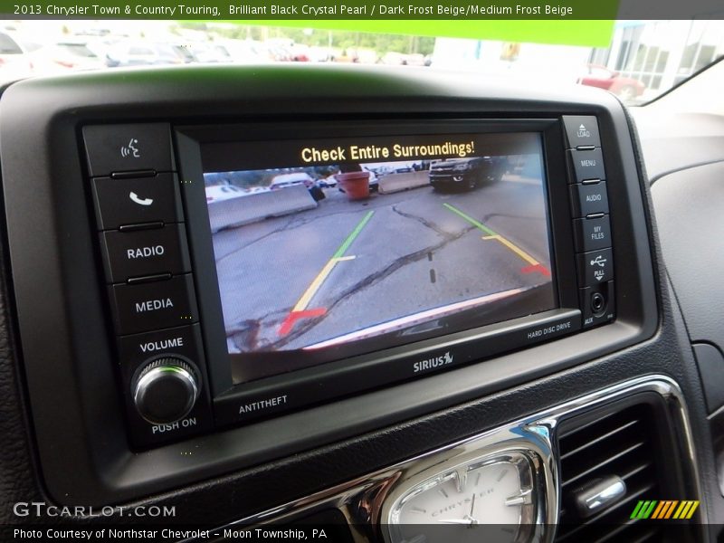 Brilliant Black Crystal Pearl / Dark Frost Beige/Medium Frost Beige 2013 Chrysler Town & Country Touring