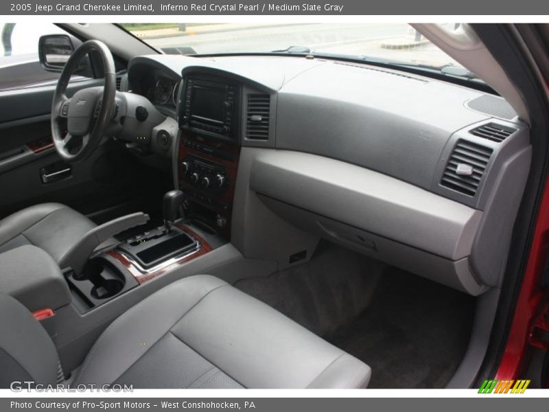 Inferno Red Crystal Pearl / Medium Slate Gray 2005 Jeep Grand Cherokee Limited