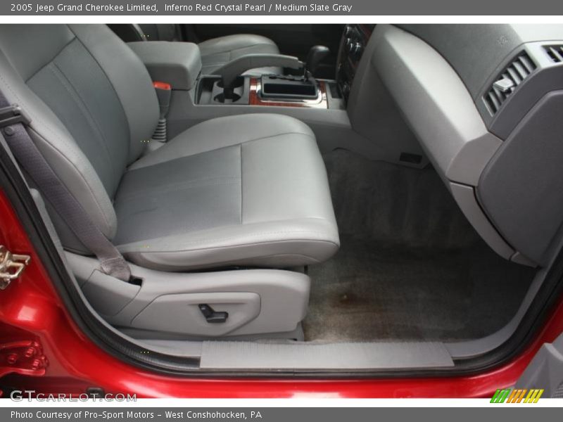 Inferno Red Crystal Pearl / Medium Slate Gray 2005 Jeep Grand Cherokee Limited