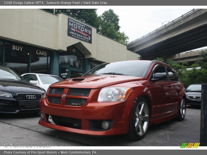 Sunburst Orange Pearl / Dark Slate Gray 2008 Dodge Caliber SRT4