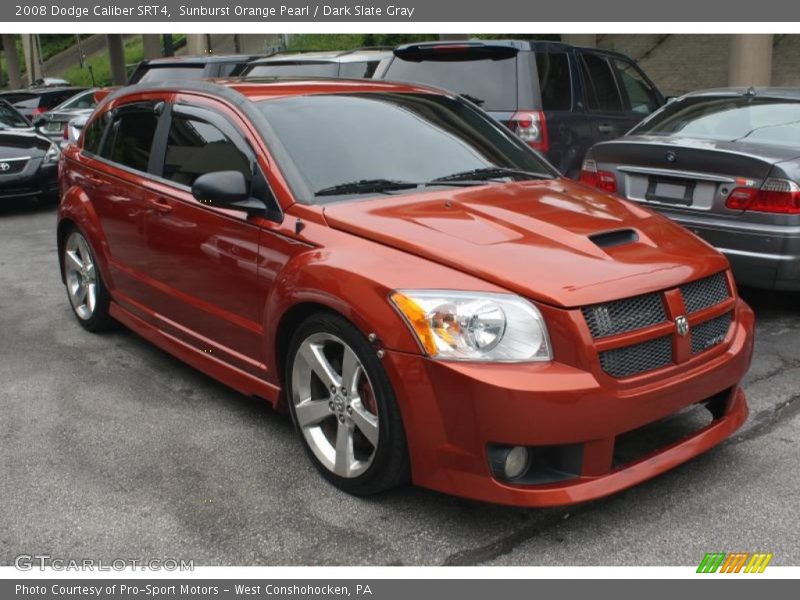 Sunburst Orange Pearl / Dark Slate Gray 2008 Dodge Caliber SRT4