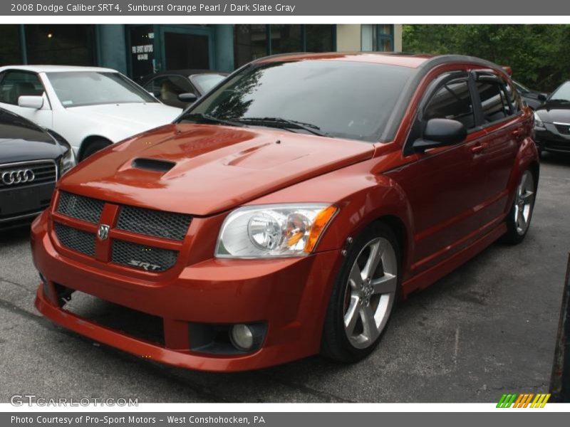 Sunburst Orange Pearl / Dark Slate Gray 2008 Dodge Caliber SRT4
