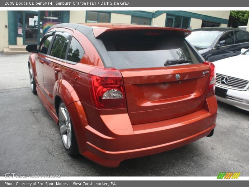 Sunburst Orange Pearl / Dark Slate Gray 2008 Dodge Caliber SRT4