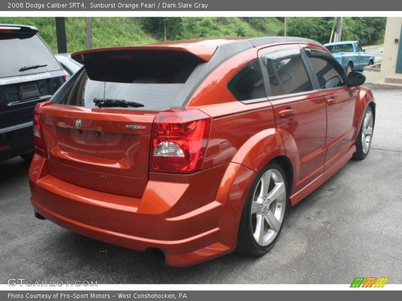 Sunburst Orange Pearl / Dark Slate Gray 2008 Dodge Caliber SRT4