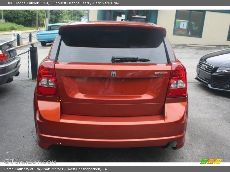 Sunburst Orange Pearl / Dark Slate Gray 2008 Dodge Caliber SRT4