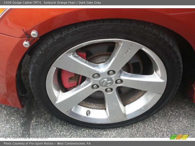 Sunburst Orange Pearl / Dark Slate Gray 2008 Dodge Caliber SRT4