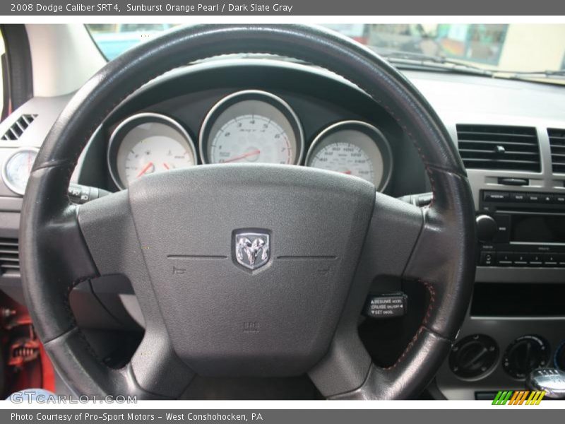 Sunburst Orange Pearl / Dark Slate Gray 2008 Dodge Caliber SRT4
