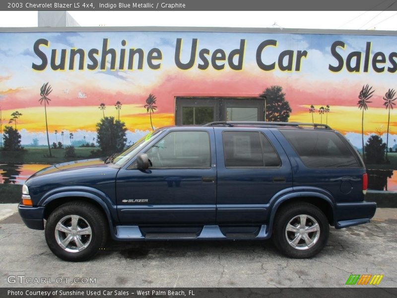 Indigo Blue Metallic / Graphite 2003 Chevrolet Blazer LS 4x4