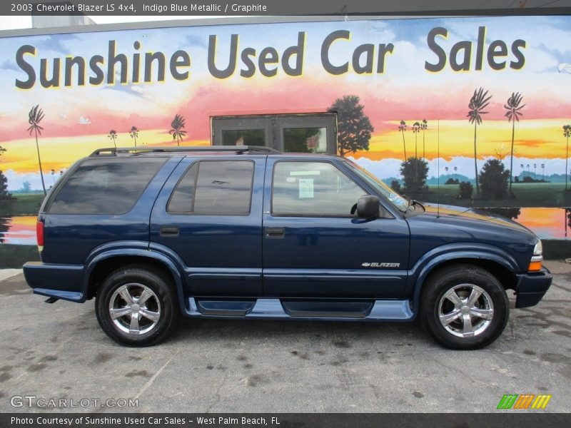 Indigo Blue Metallic / Graphite 2003 Chevrolet Blazer LS 4x4