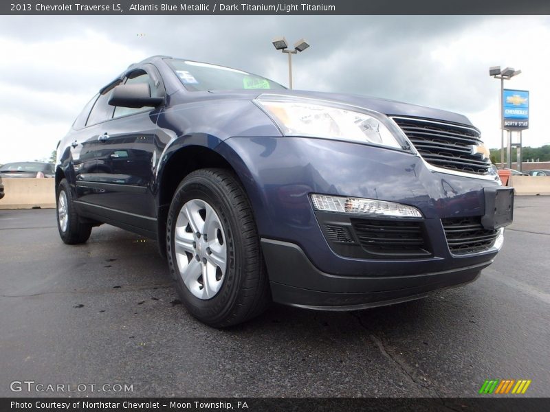 Atlantis Blue Metallic / Dark Titanium/Light Titanium 2013 Chevrolet Traverse LS