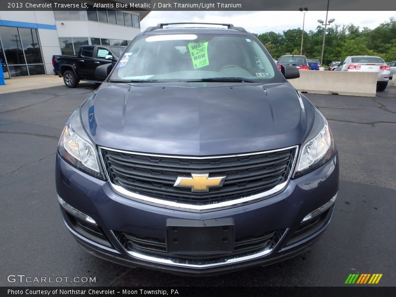 Atlantis Blue Metallic / Dark Titanium/Light Titanium 2013 Chevrolet Traverse LS