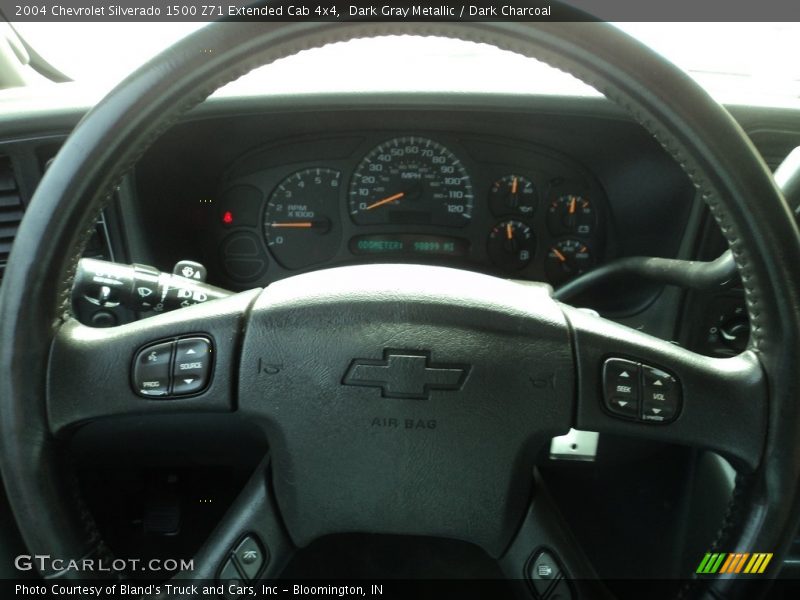 Dark Gray Metallic / Dark Charcoal 2004 Chevrolet Silverado 1500 Z71 Extended Cab 4x4