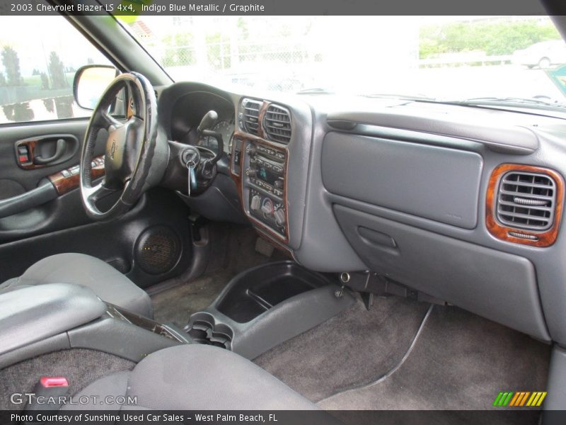 Indigo Blue Metallic / Graphite 2003 Chevrolet Blazer LS 4x4