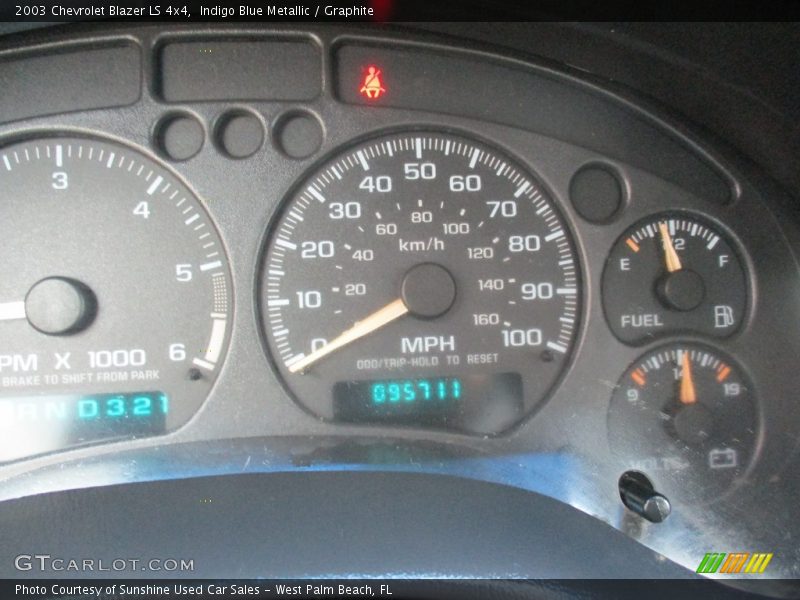 Indigo Blue Metallic / Graphite 2003 Chevrolet Blazer LS 4x4