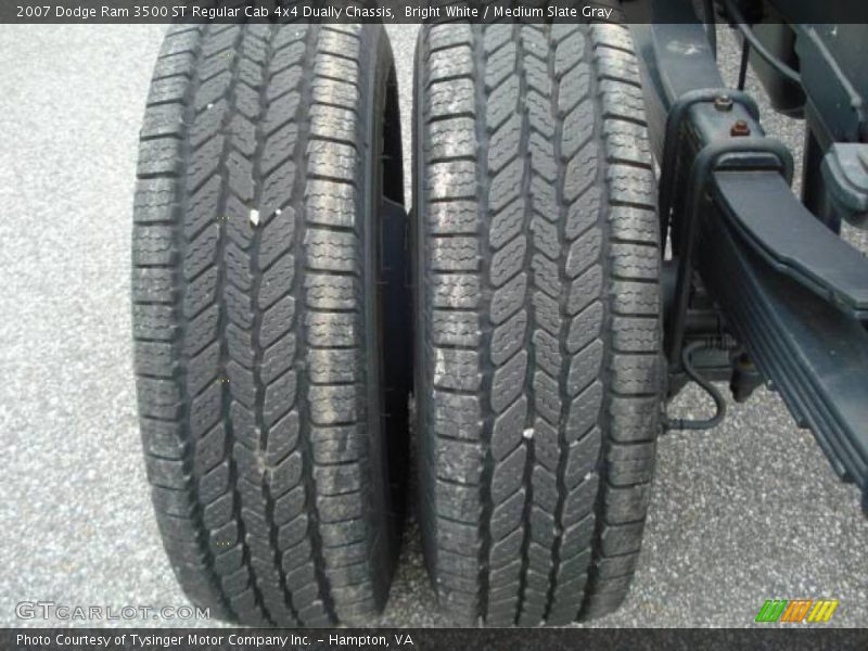 Bright White / Medium Slate Gray 2007 Dodge Ram 3500 ST Regular Cab 4x4 Dually Chassis
