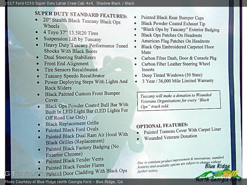 Shadow Black / Black 2017 Ford F250 Super Duty Lariat Crew Cab 4x4