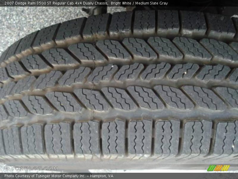 Bright White / Medium Slate Gray 2007 Dodge Ram 3500 ST Regular Cab 4x4 Dually Chassis