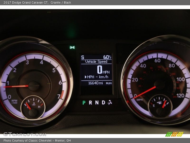  2017 Grand Caravan GT GT Gauges