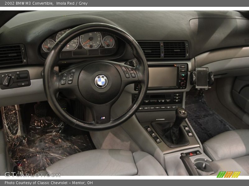 Imola Red / Grey 2002 BMW M3 Convertible