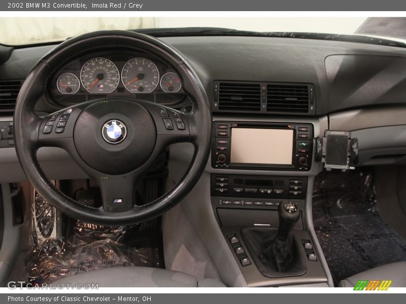 Imola Red / Grey 2002 BMW M3 Convertible