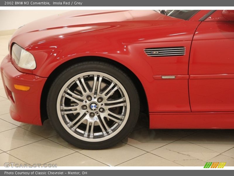 Imola Red / Grey 2002 BMW M3 Convertible