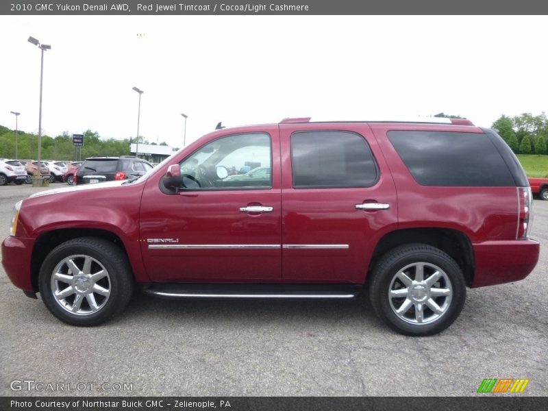 Red Jewel Tintcoat / Cocoa/Light Cashmere 2010 GMC Yukon Denali AWD