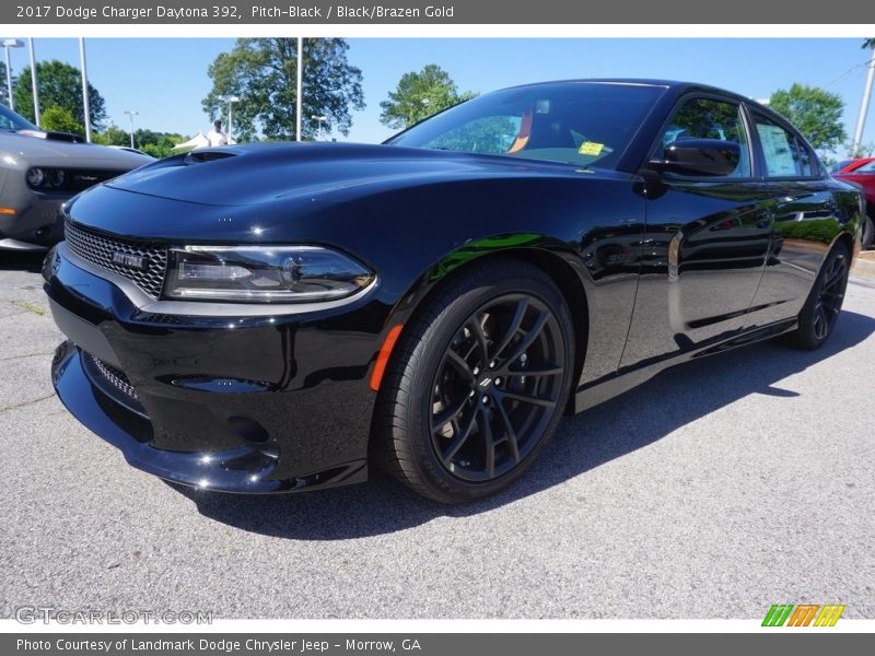 Pitch-Black / Black/Brazen Gold 2017 Dodge Charger Daytona 392