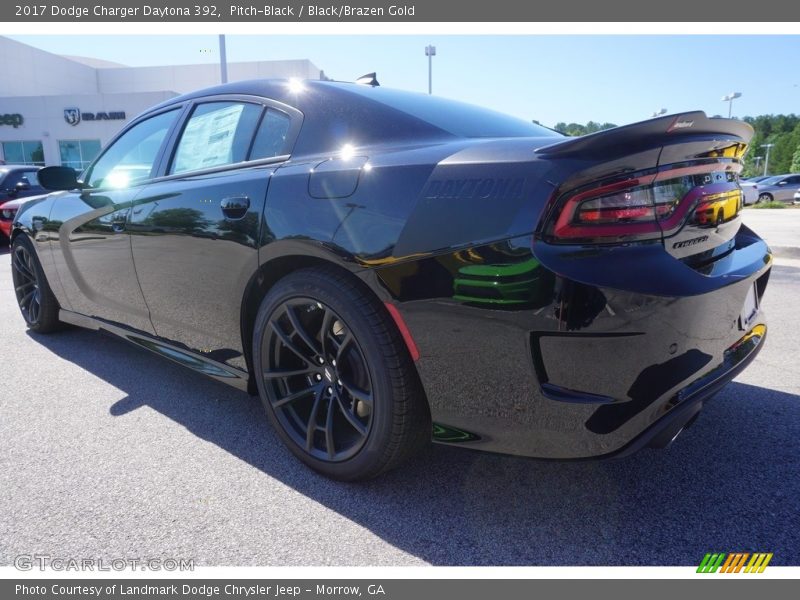 Pitch-Black / Black/Brazen Gold 2017 Dodge Charger Daytona 392
