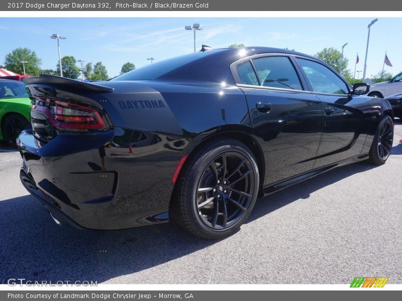 Pitch-Black / Black/Brazen Gold 2017 Dodge Charger Daytona 392