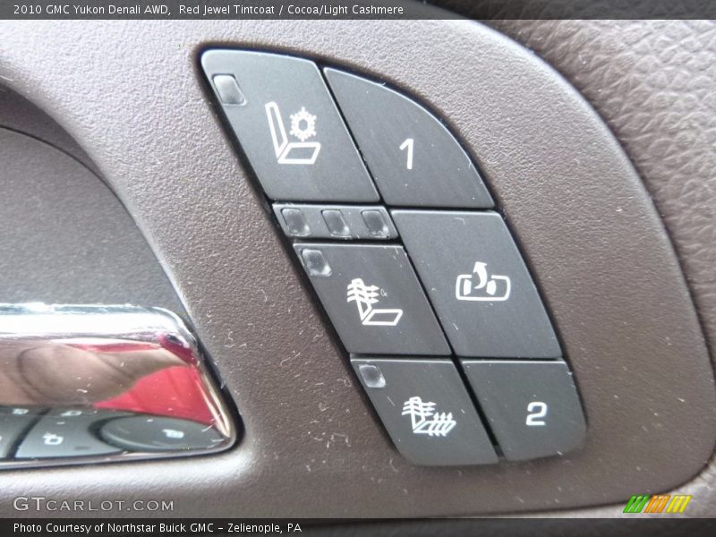 Red Jewel Tintcoat / Cocoa/Light Cashmere 2010 GMC Yukon Denali AWD