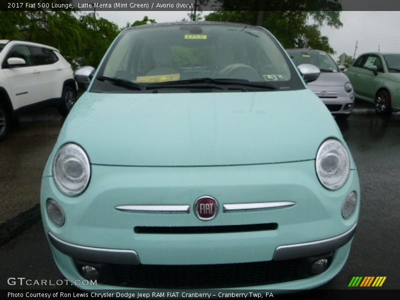 Latte Menta (Mint Green) / Avorio (Ivory) 2017 Fiat 500 Lounge