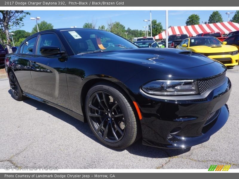 Pitch-Black / Black/Brazen Gold 2017 Dodge Charger Daytona 392