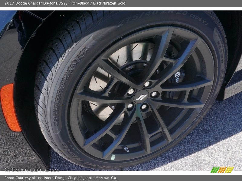 Pitch-Black / Black/Brazen Gold 2017 Dodge Charger Daytona 392