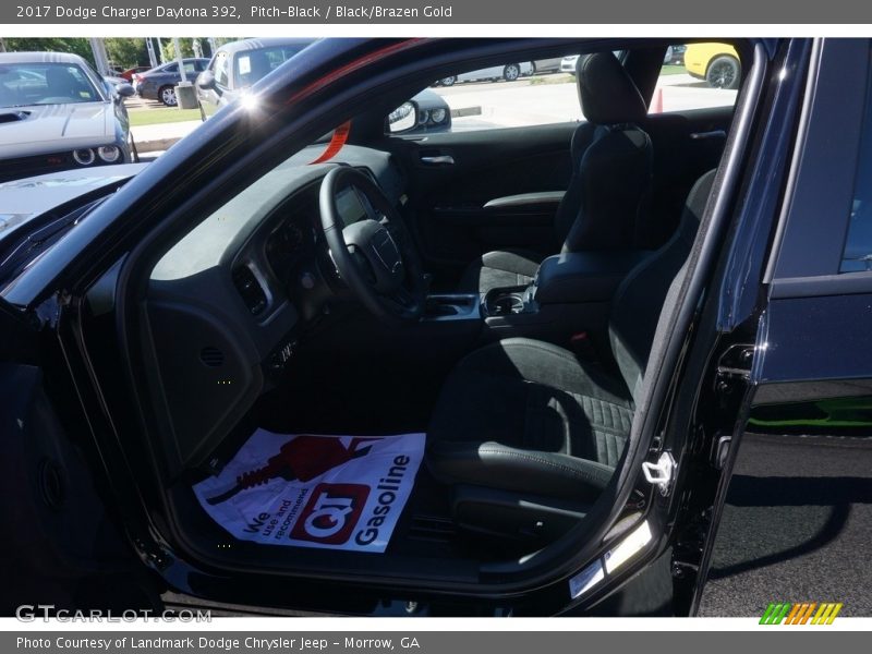 Pitch-Black / Black/Brazen Gold 2017 Dodge Charger Daytona 392