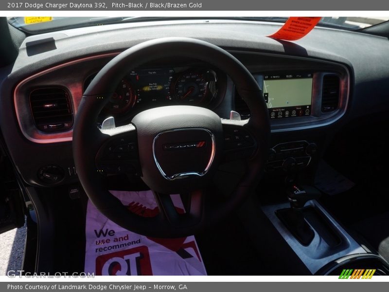 Pitch-Black / Black/Brazen Gold 2017 Dodge Charger Daytona 392