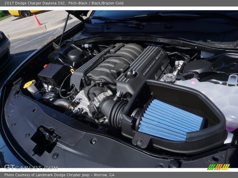 Pitch-Black / Black/Brazen Gold 2017 Dodge Charger Daytona 392