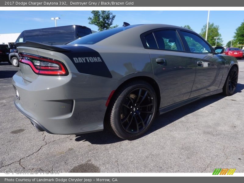 Destroyer Grey / Black/Brazen Gold 2017 Dodge Charger Daytona 392