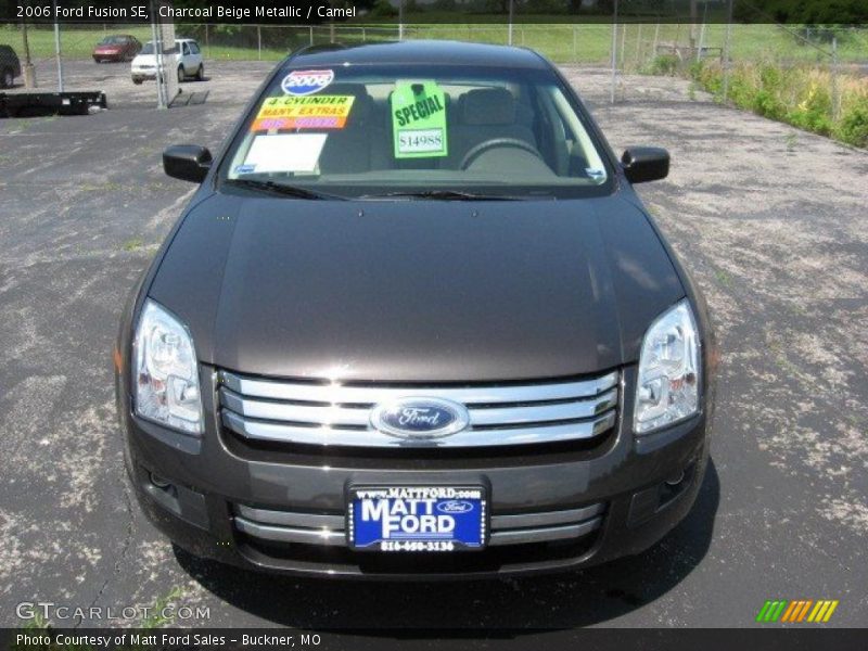 Charcoal Beige Metallic / Camel 2006 Ford Fusion SE