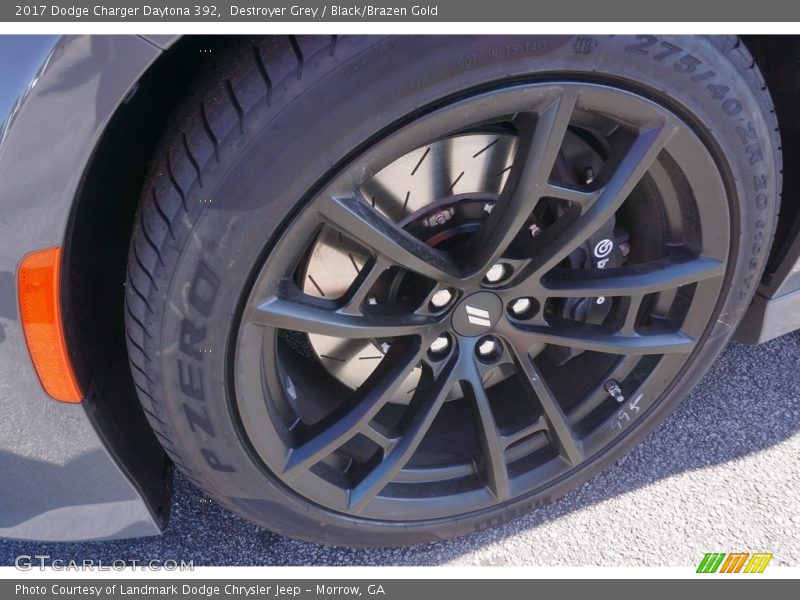 Destroyer Grey / Black/Brazen Gold 2017 Dodge Charger Daytona 392