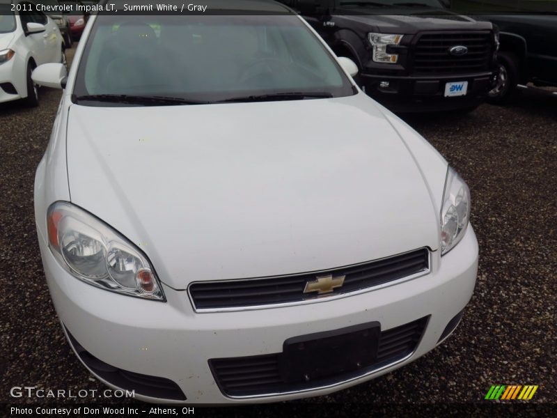 Summit White / Gray 2011 Chevrolet Impala LT